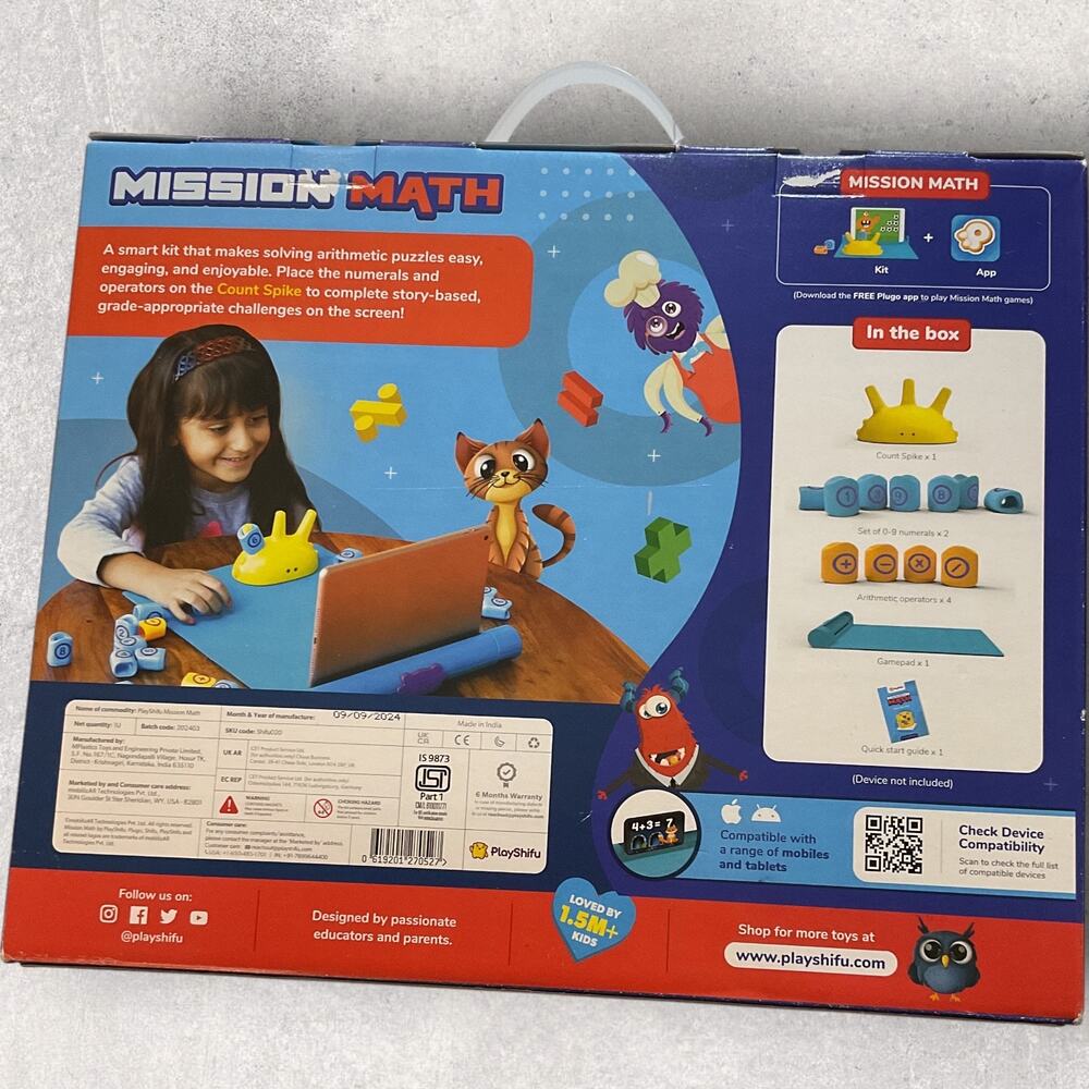 PlayShifu Mission Math Smart Learning Kit Ages 4-10 STEM Math Game - Picture 4 of 4